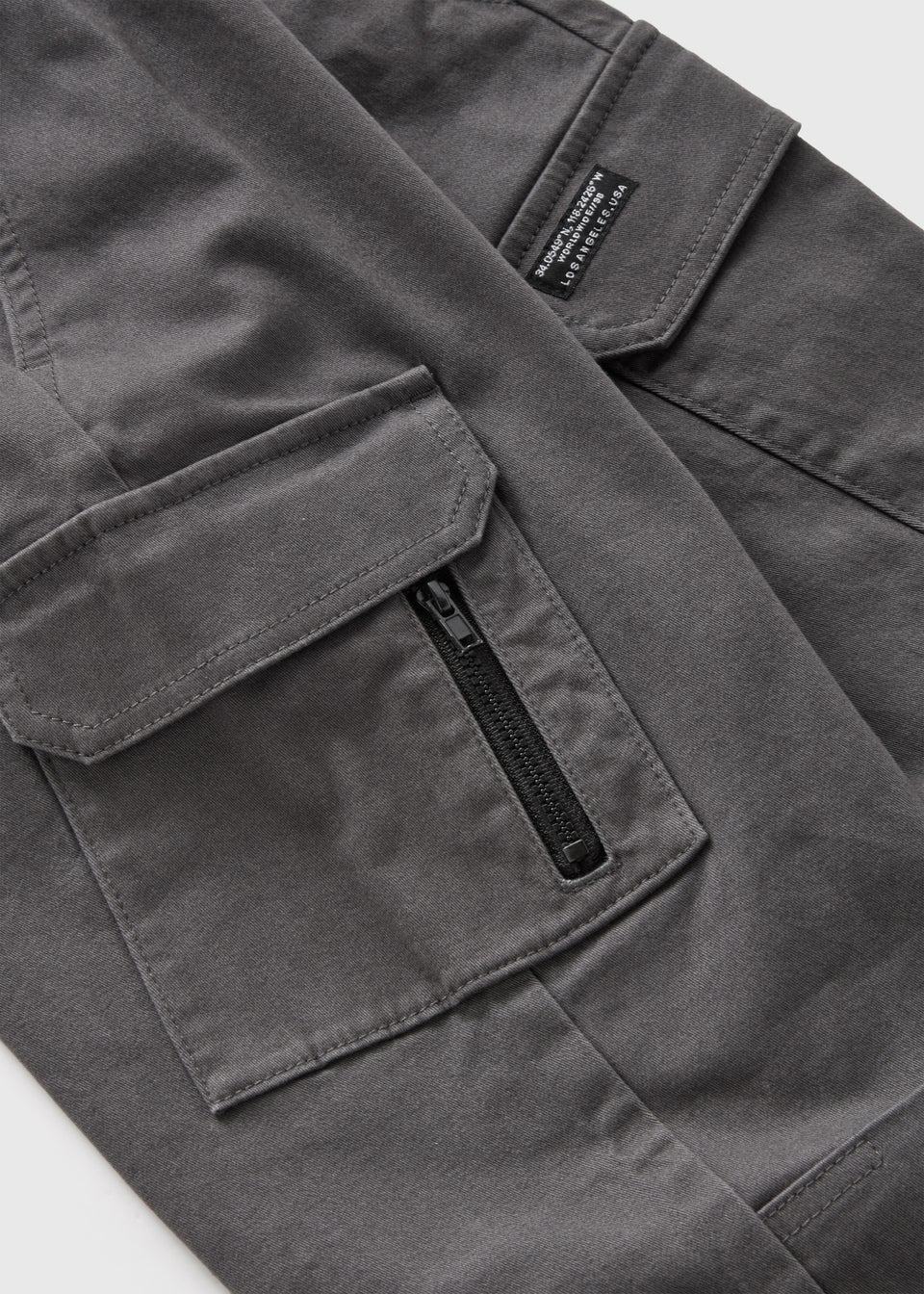 Boys Grey Cargo Trousers (7-15yrs)