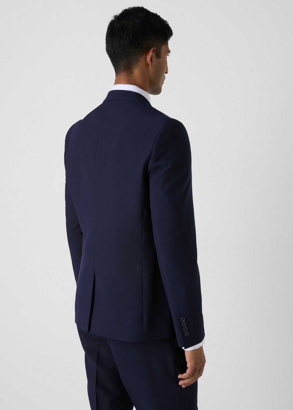 Taylor & Wright Navy Panama Skinny Suit Jacket