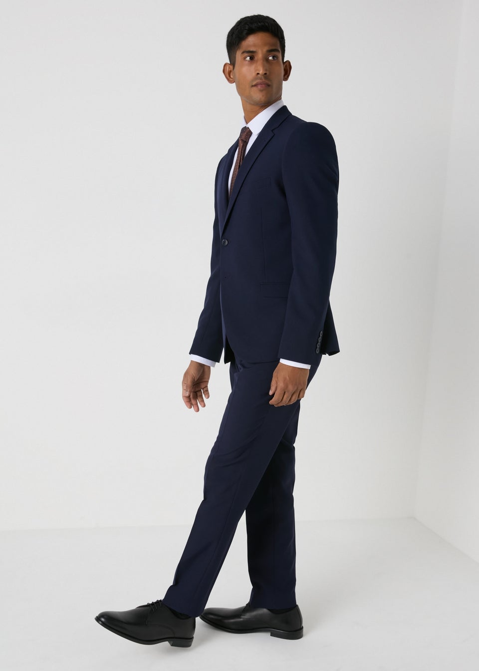 Taylor Wright Navy Panama Skinny Suit Jacket Matalan