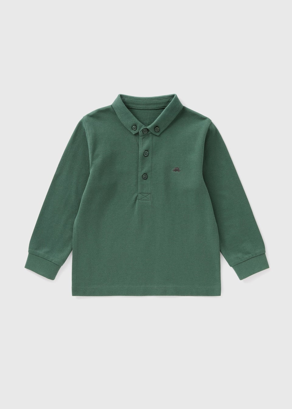 Boys Green Long Sleeve Polo Shirt 1 7yrs Matalan