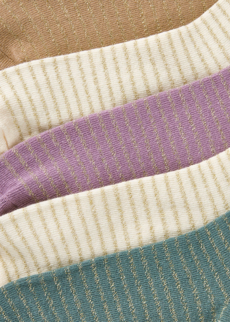 5 Pack Stripe Crew Socks