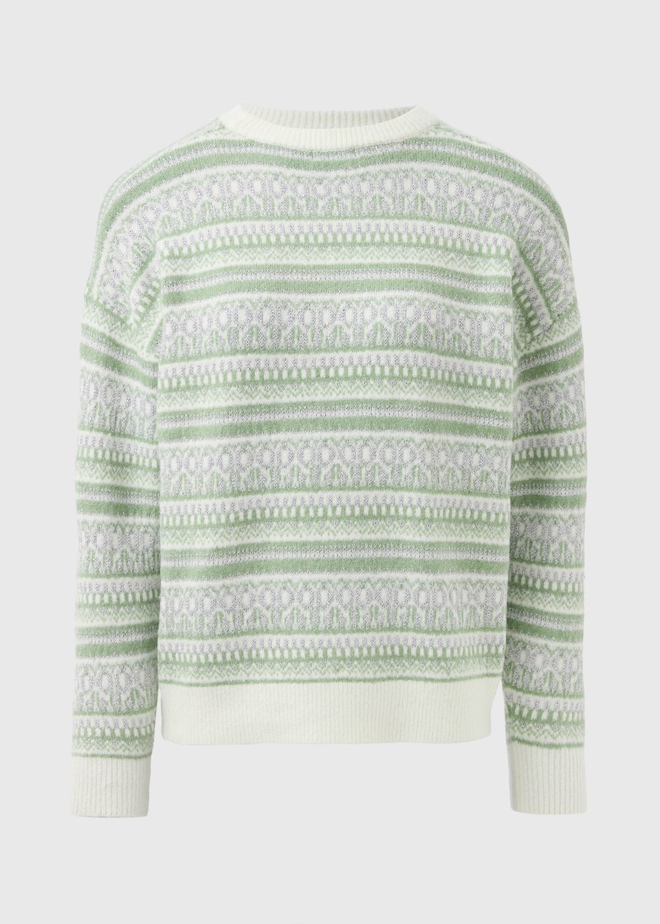 Wondrous Green Fairisle Jumper