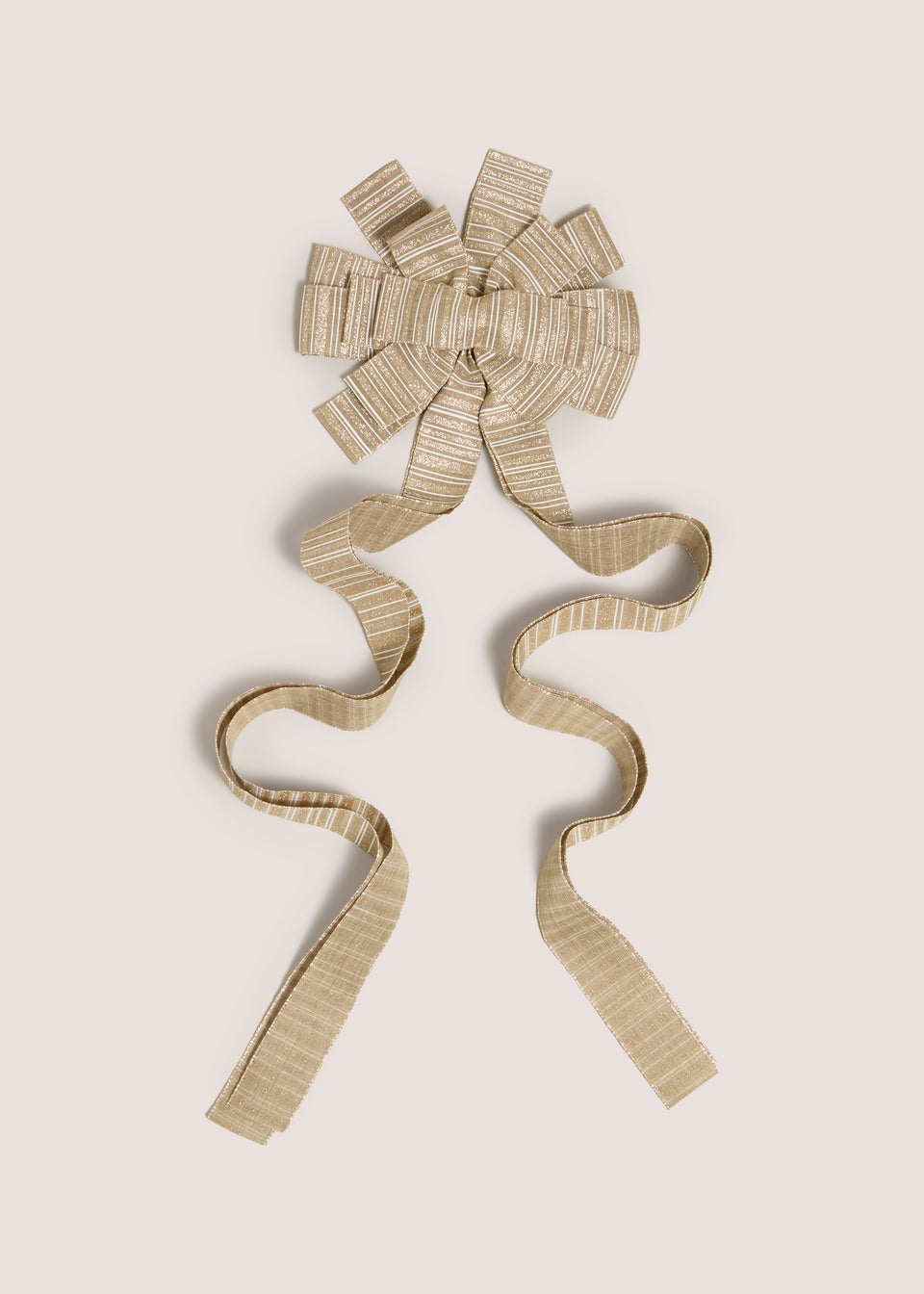 Wondrous Gold Large Tree Topper Bow