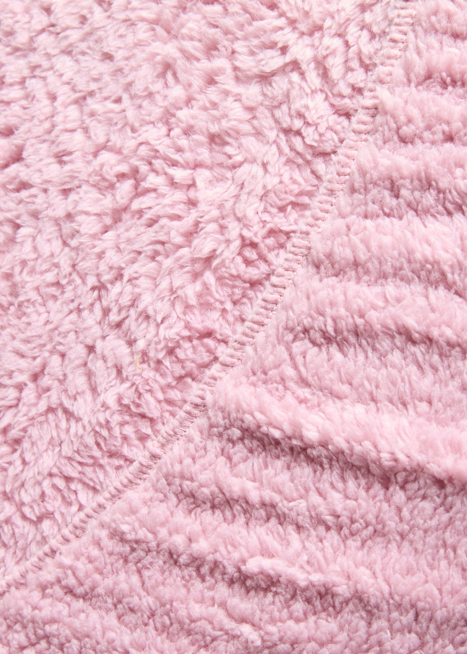 Pink Teddy Fleece Bed Sheet