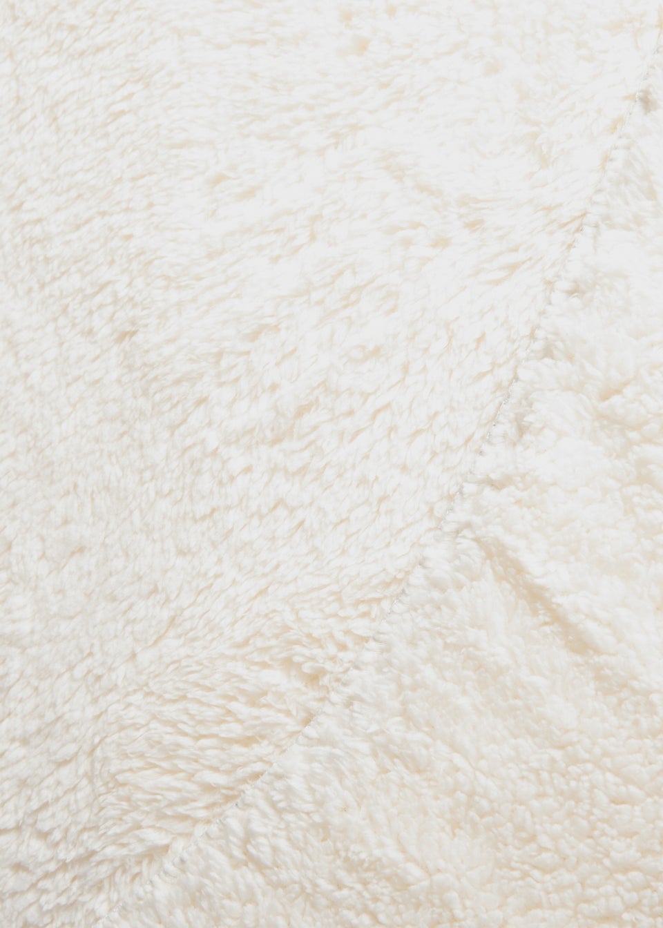 Cream Teddy Fleece Bed Sheet