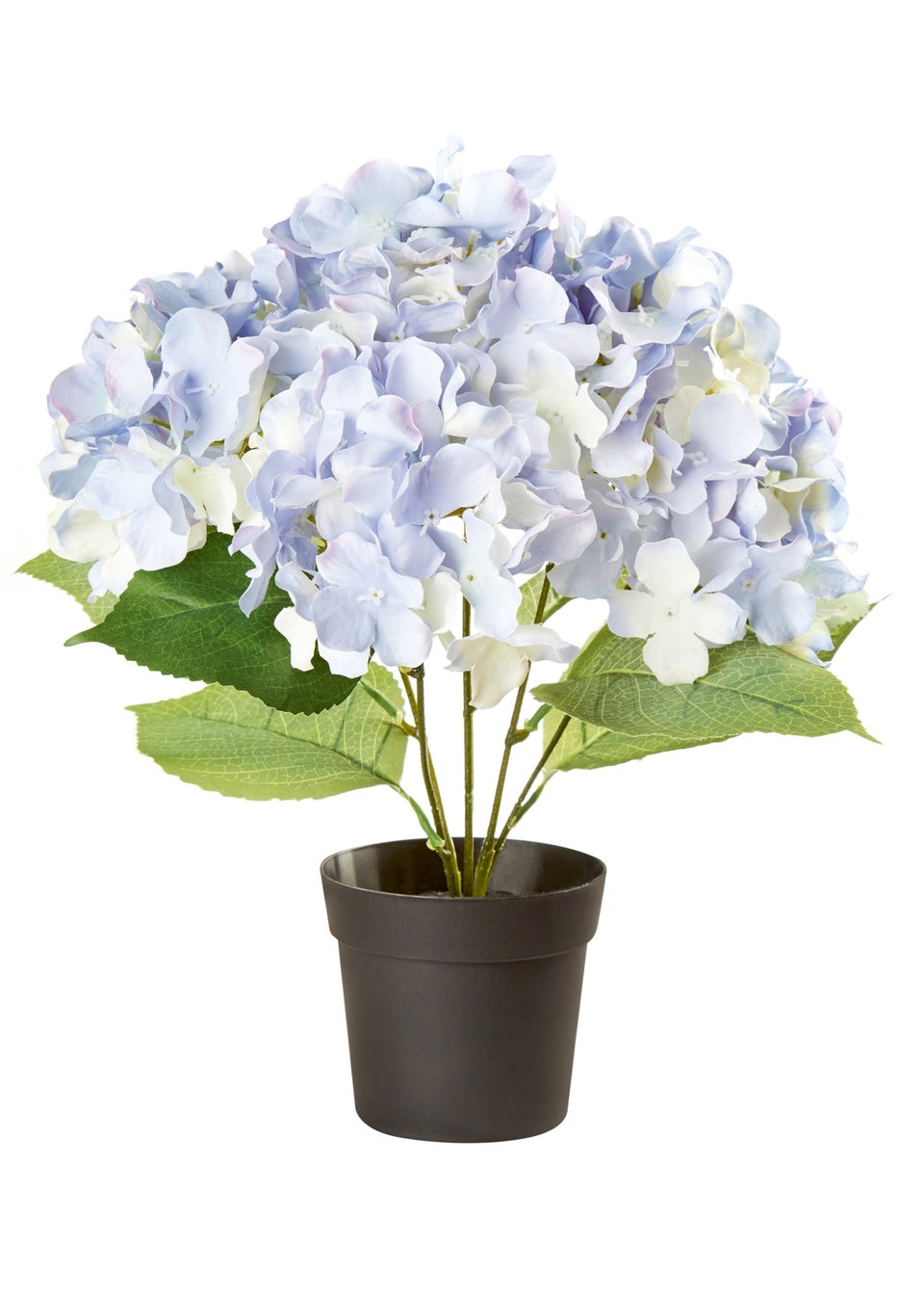 Premier Decorations Potted Blue Hydrangea Artificial Flower 39cm