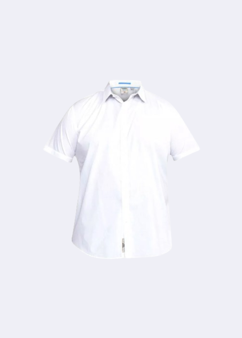 Duke White Delmar Kingsize Short Sleeve Classic Regular Shirt