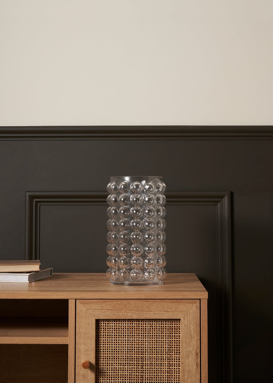 BHS Bobble Clear Glass Vase
