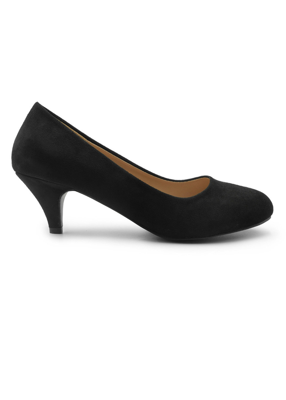 Where's That From Black Pu Shea Low Heel Court Pumps