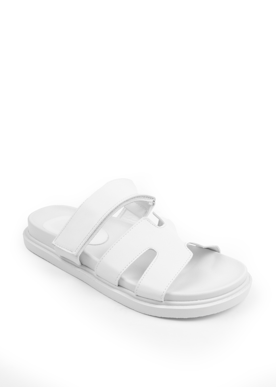 Where's That From White Pu Adagio Strappy Sandals