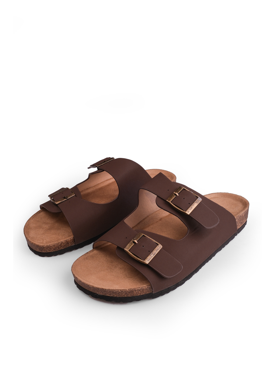 Where's That From Brown Nubuck Willow Flat Sandals