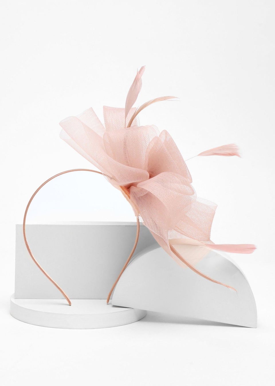 Quiz Pink Diamante Flower Headband Fascinator