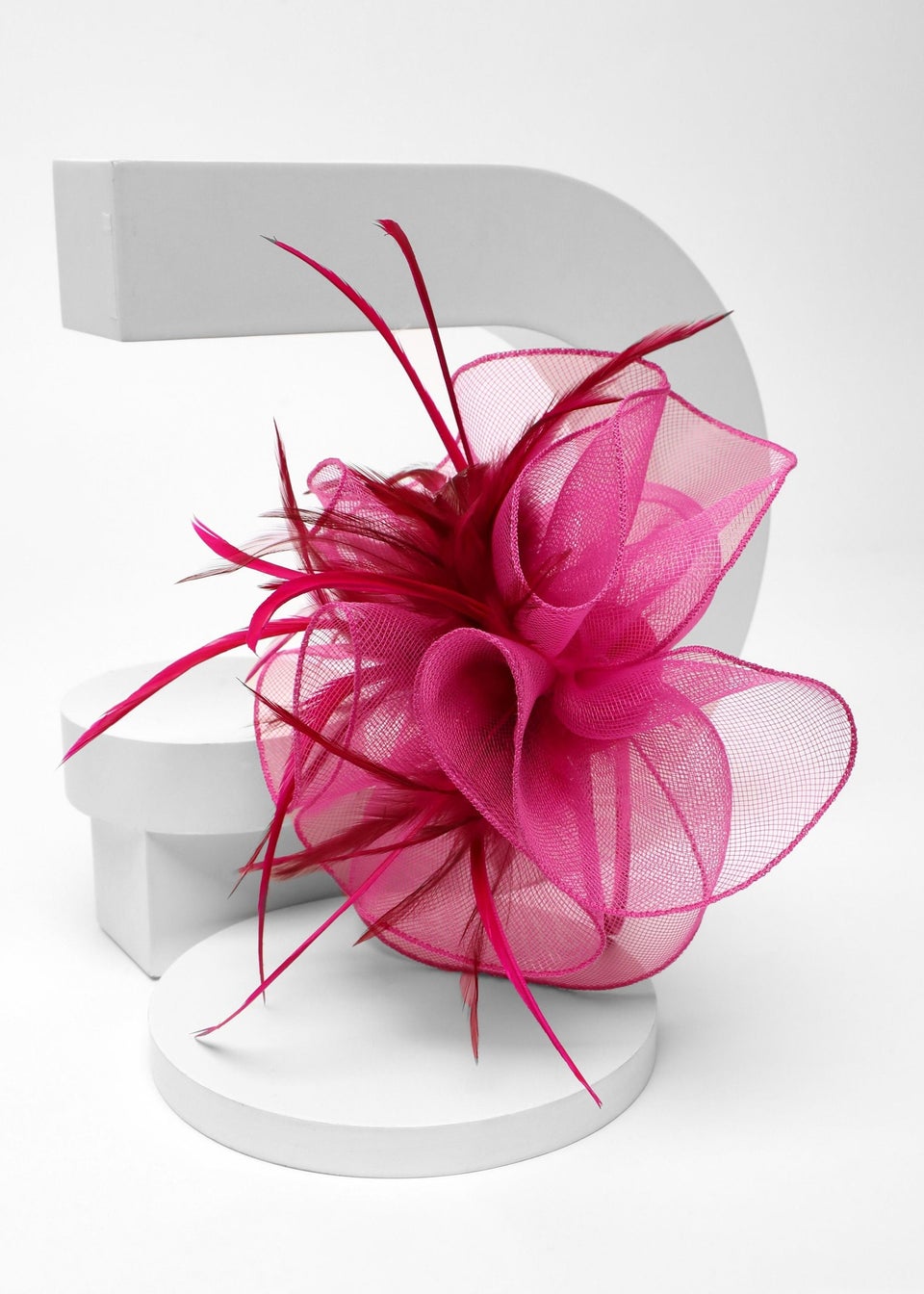 Quiz Pink Feather Headband Fascinator