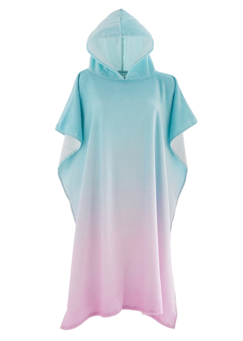 Catherine Lansfield Pink Ombre Hooded Towel Poncho