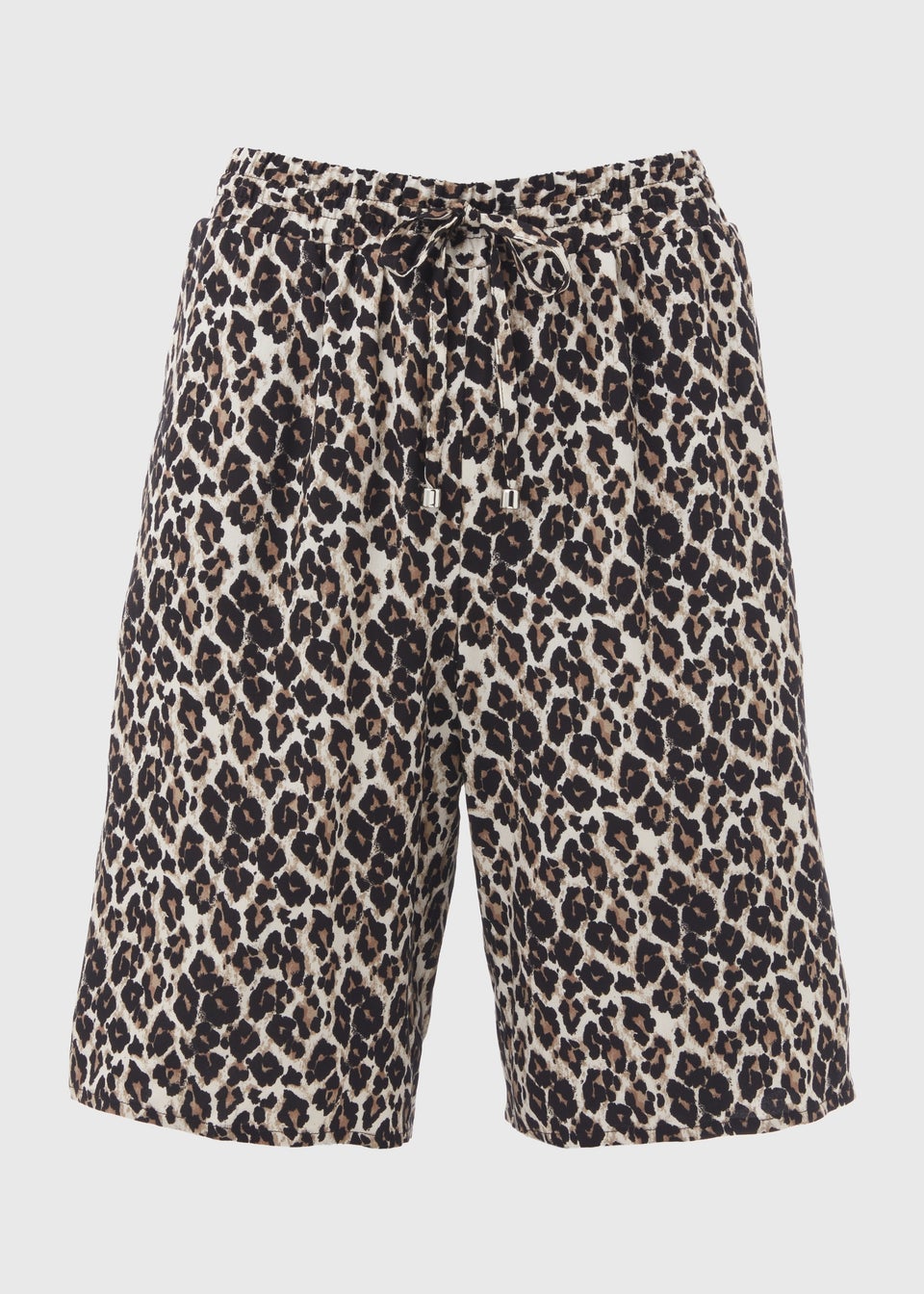 Brown Leopard Print Bermuda Shorts Matalan