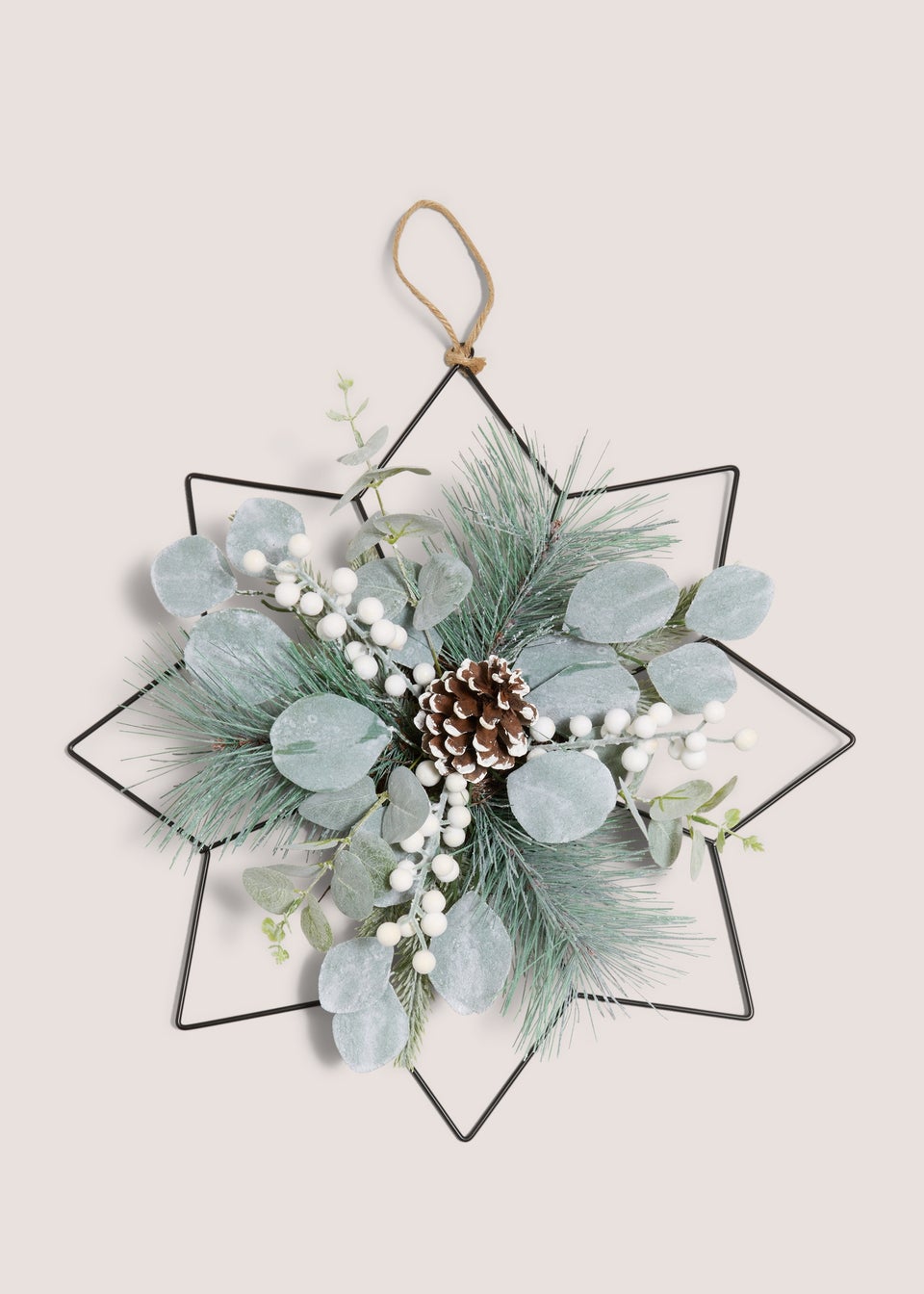 Artificial Star Shape Christmas Wreath