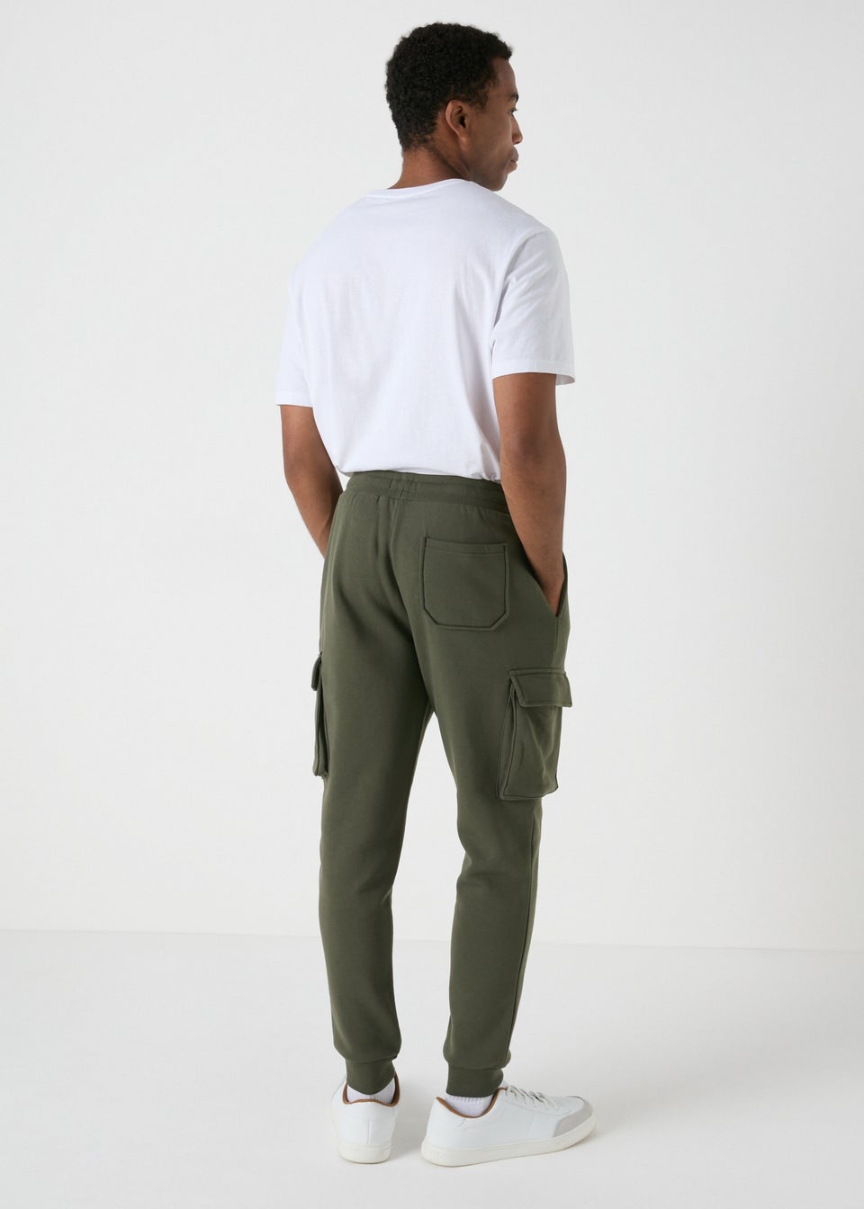 Khaki cargo joggers outlet