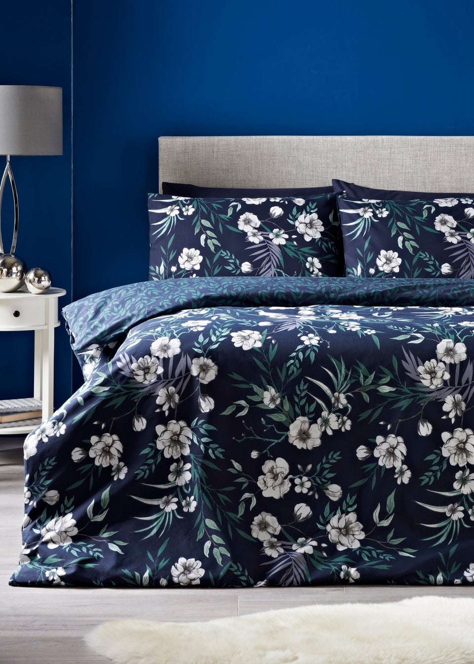 Green Floral Duvet Set