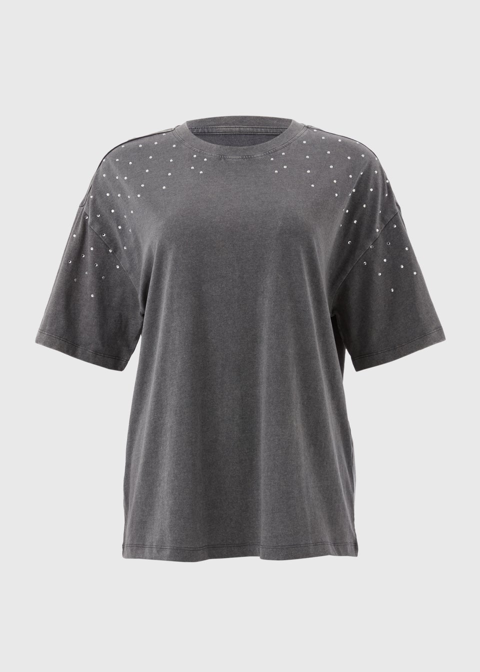 Grey Scatter Shoulder T-Shirt