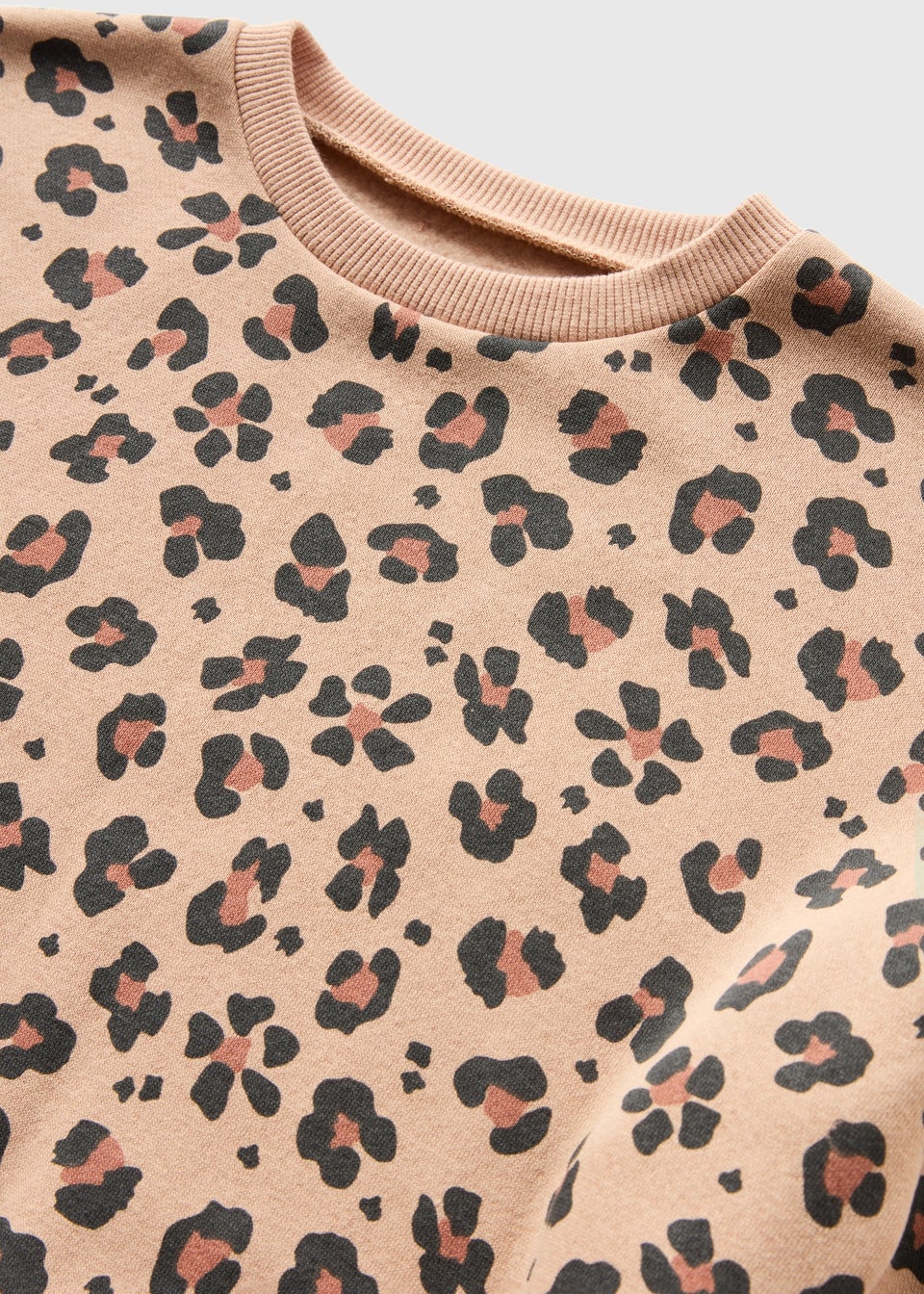 Girls Brown Leopard Print Sweatshirt 1 7yrs Matalan