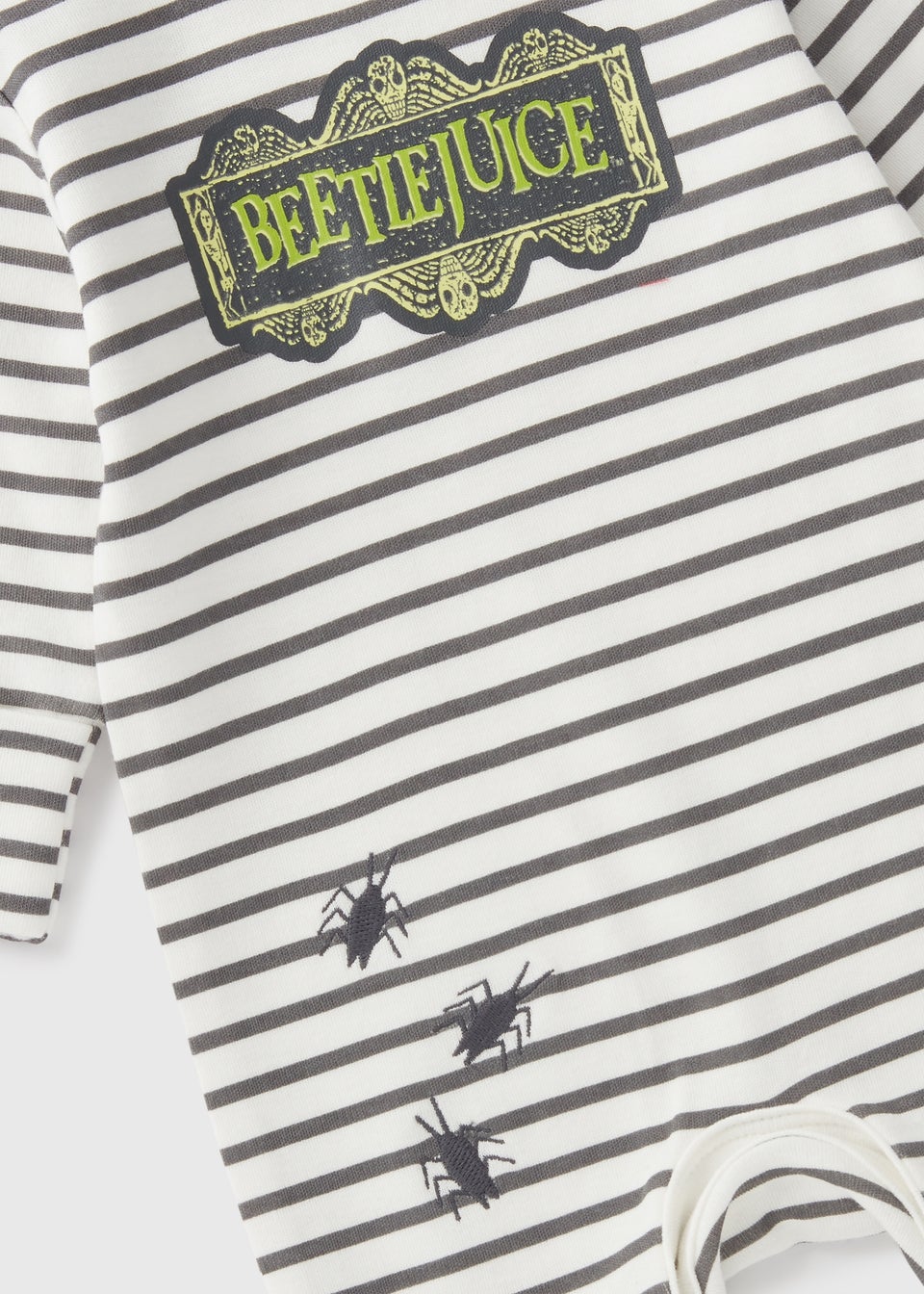 Baby White Beetlejuice Sleepsuit (Newborn-18mths)