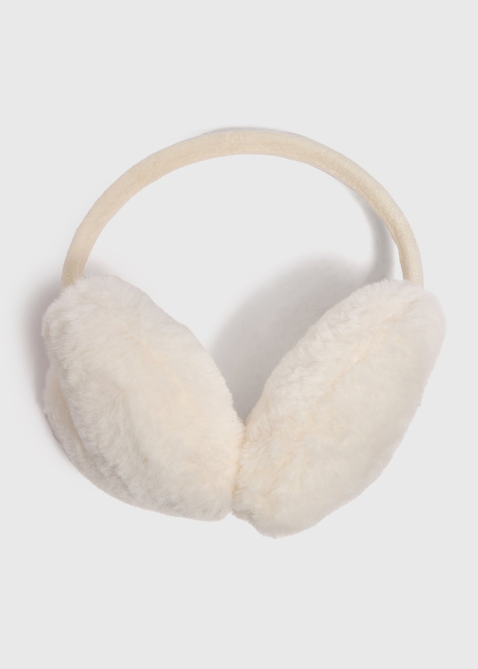 Girls Cream Heart Earmuffs