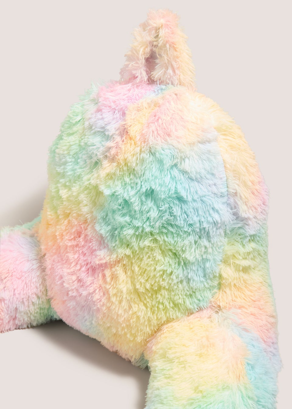 Rainbow Faux Fur Cuddle Cushion