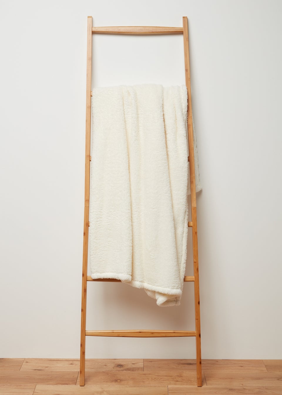 Cream Teddy Throw Matalan