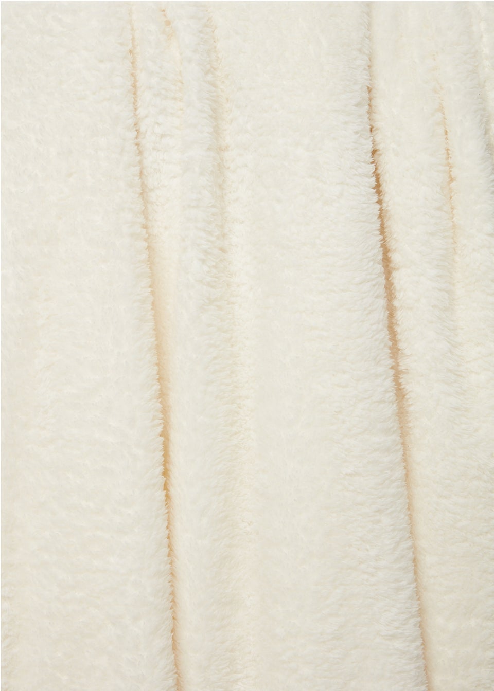 Cream Teddy Throw Matalan