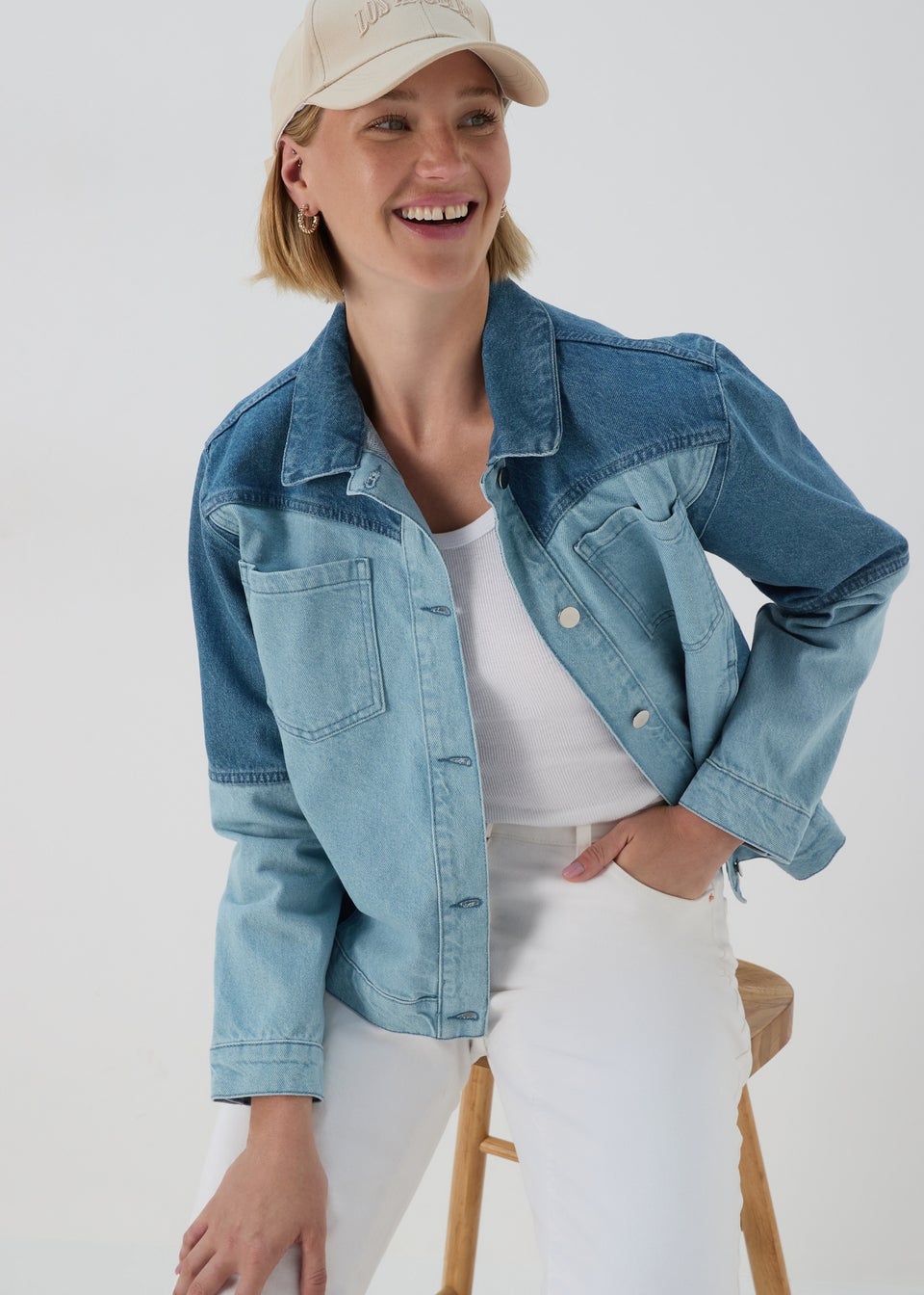 Oversized ladies denim jacket shop