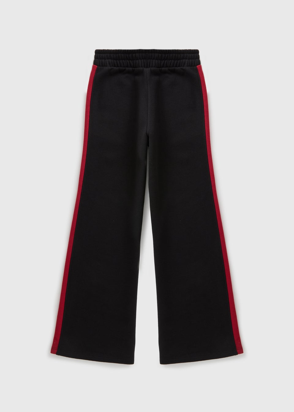 Girls Black Side Stripe Wide Leg Jogging Bottoms 7 15yrs Matalan