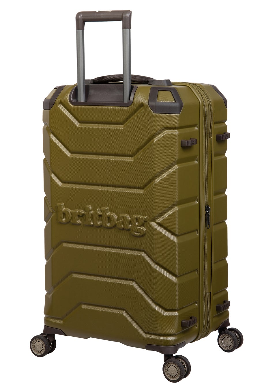 BritBag Galloway Olive Nut Large Suitcase with TSA Lock