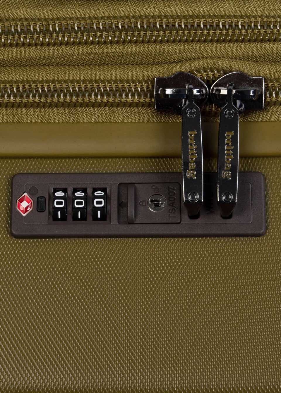 BritBag Galloway Olive Nut Suitcase with TSA Lock