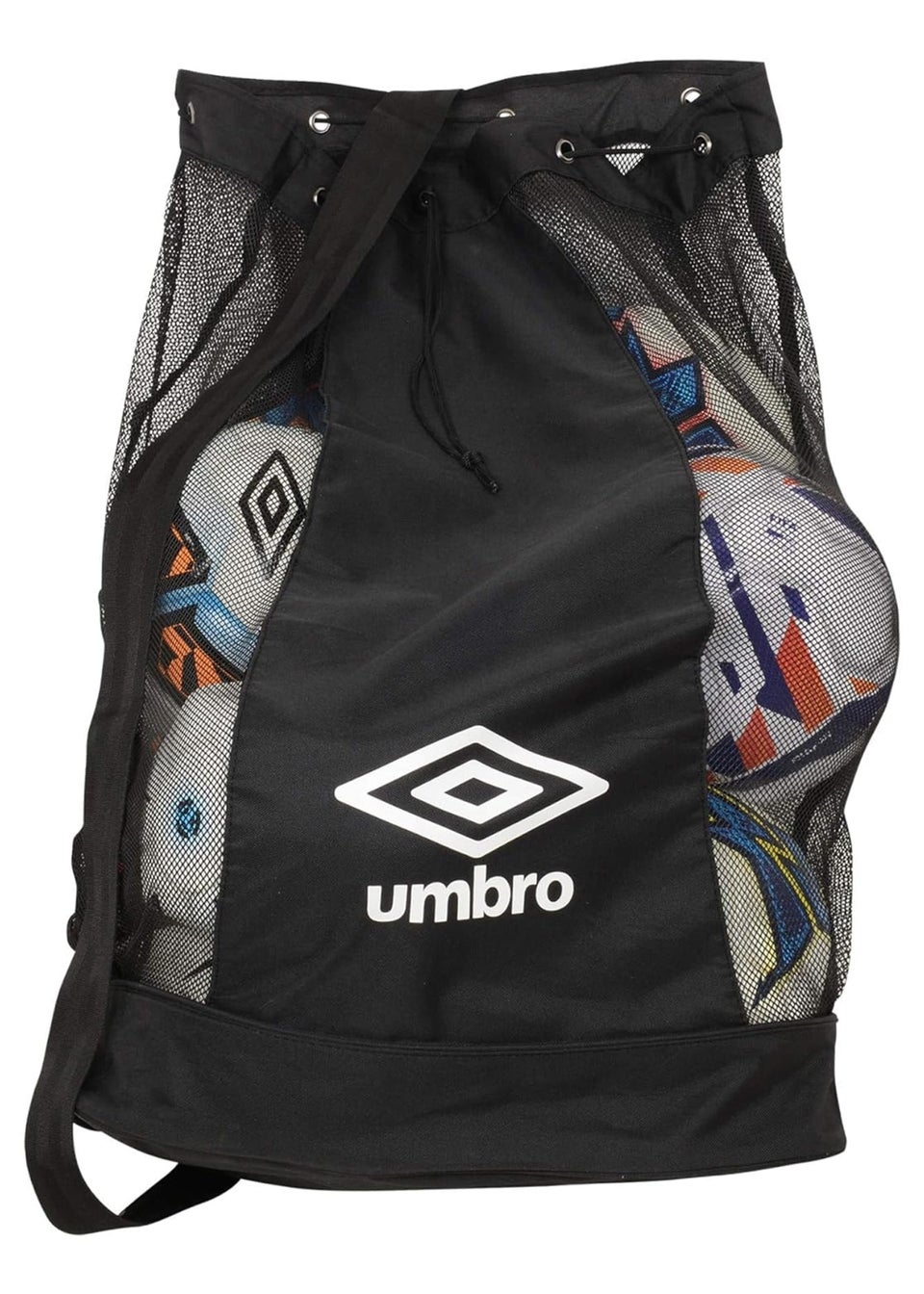 Umbro Black/White Logo Football Bag