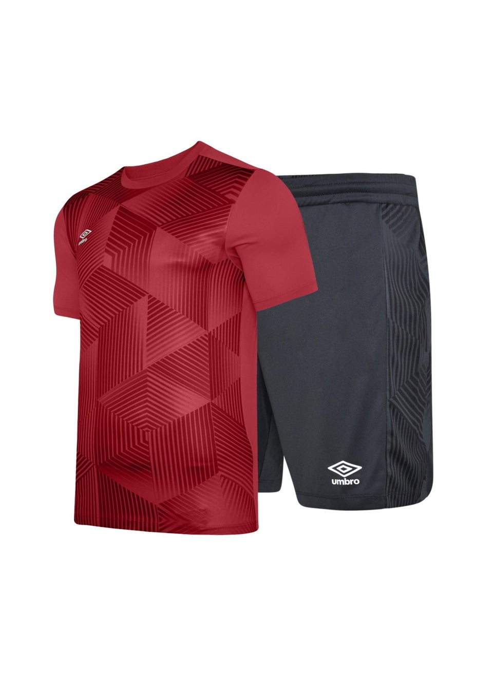 Umbro Kids Black/Red Maxium Football Kit