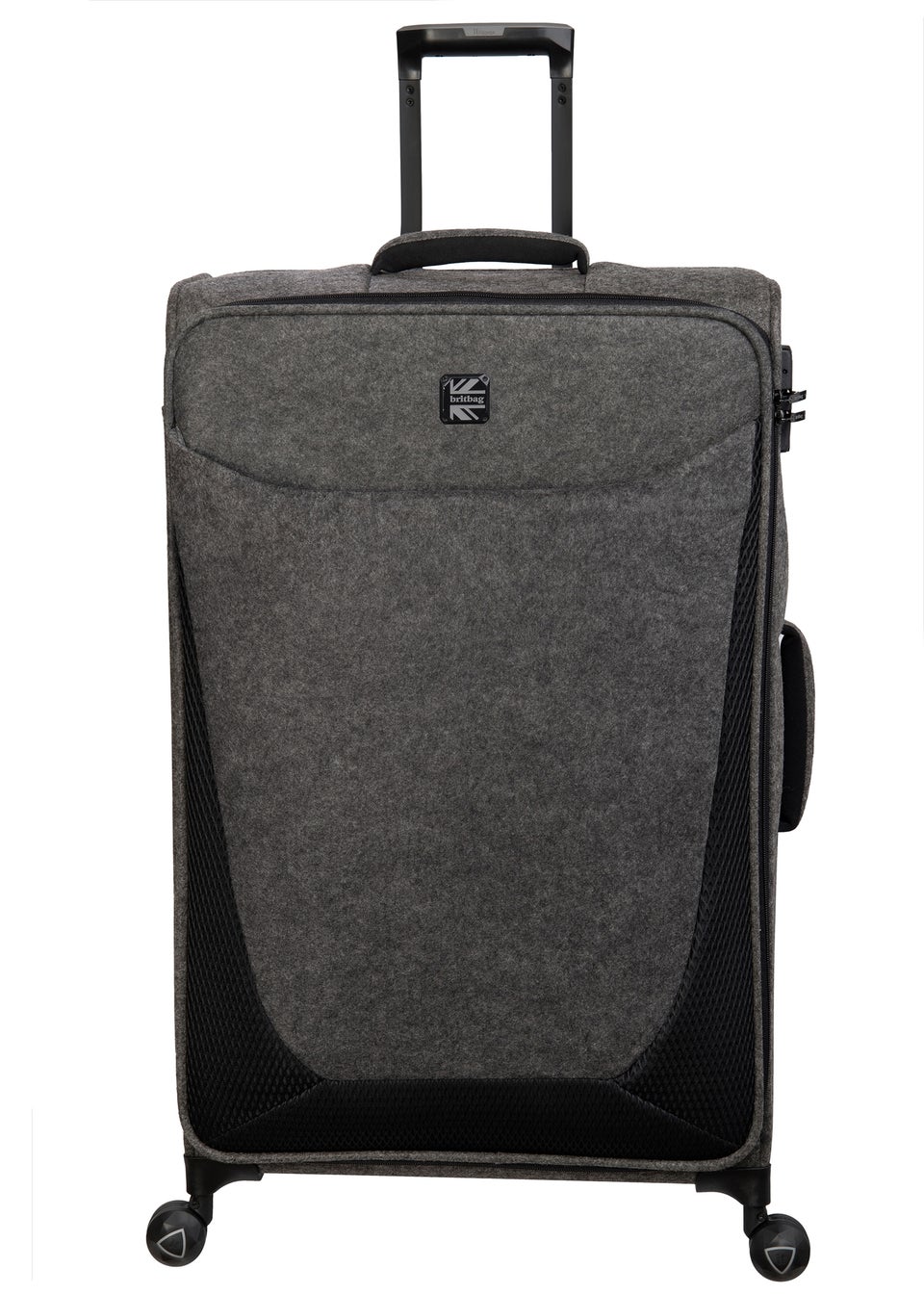BritBag Perissa Medium Tech Grey Suitcase with TSA Lock