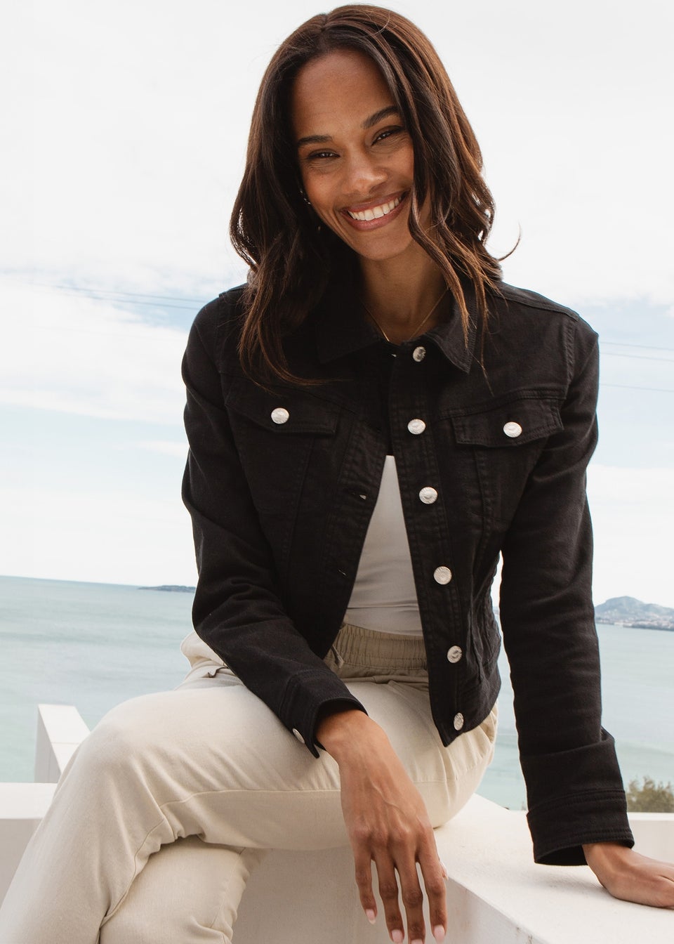 Threadbare Black Rome Classic Denim Jacket Matalan
