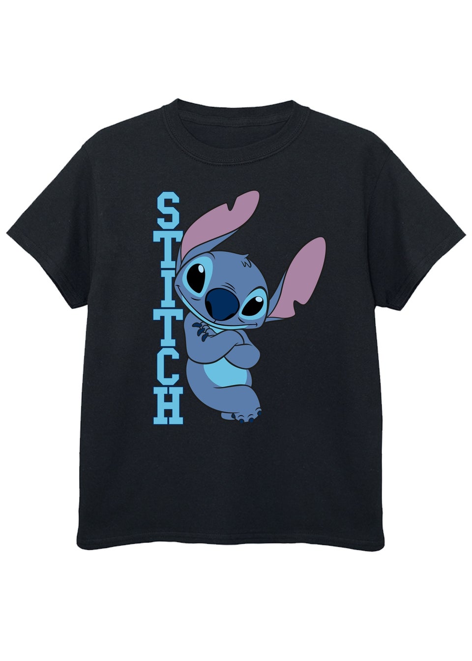 Disney Kids Black Lilo & Stitch Posing Printed T-Shirt (3-13 yrs)