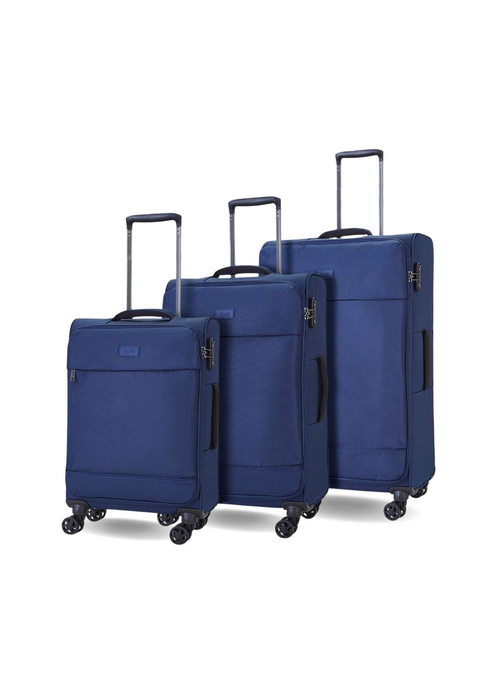 Rock Paris Cabin Suitcase Navy Matalan
