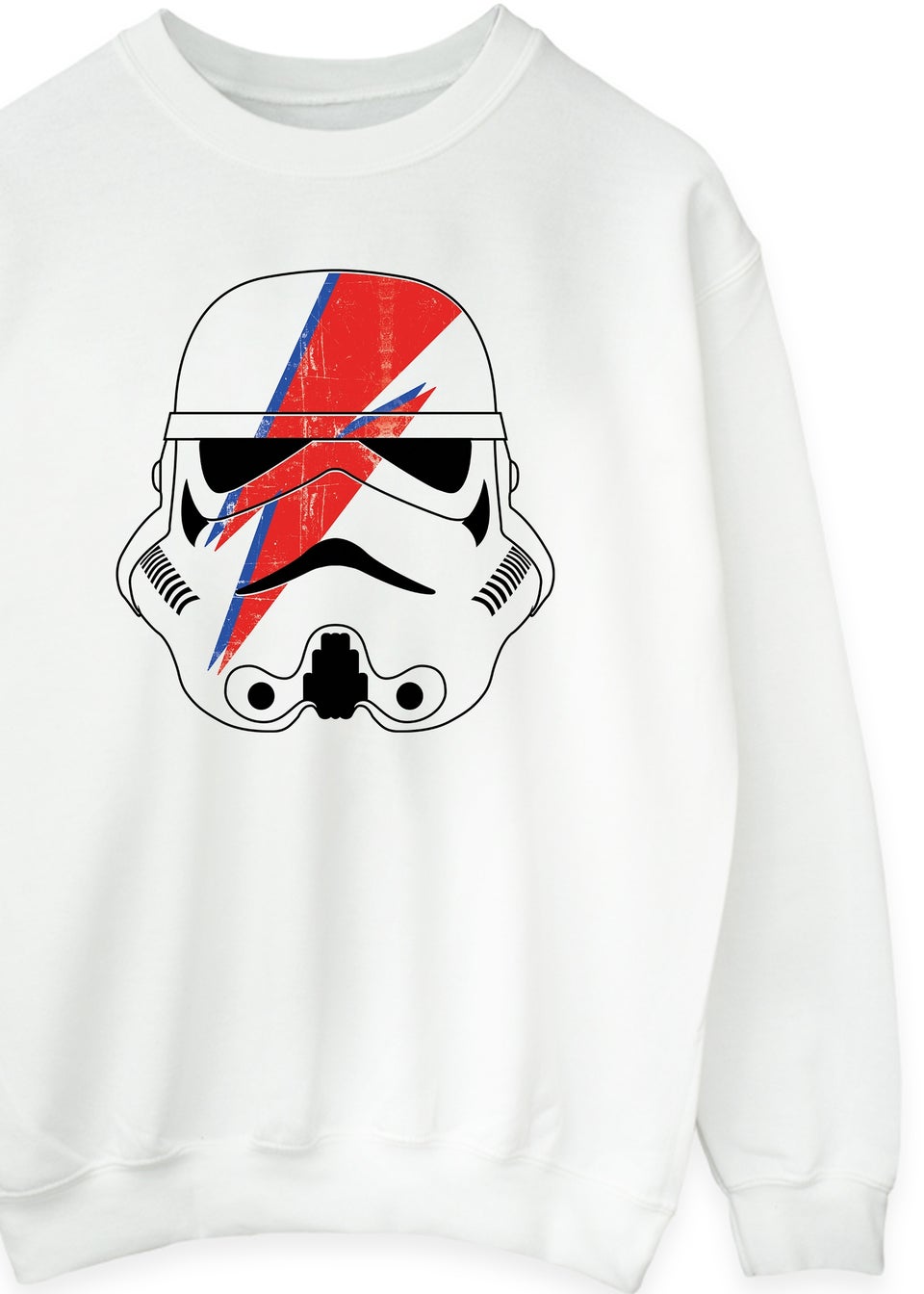 Star Wars Command Stormtrooper White Printed Sweatshirt