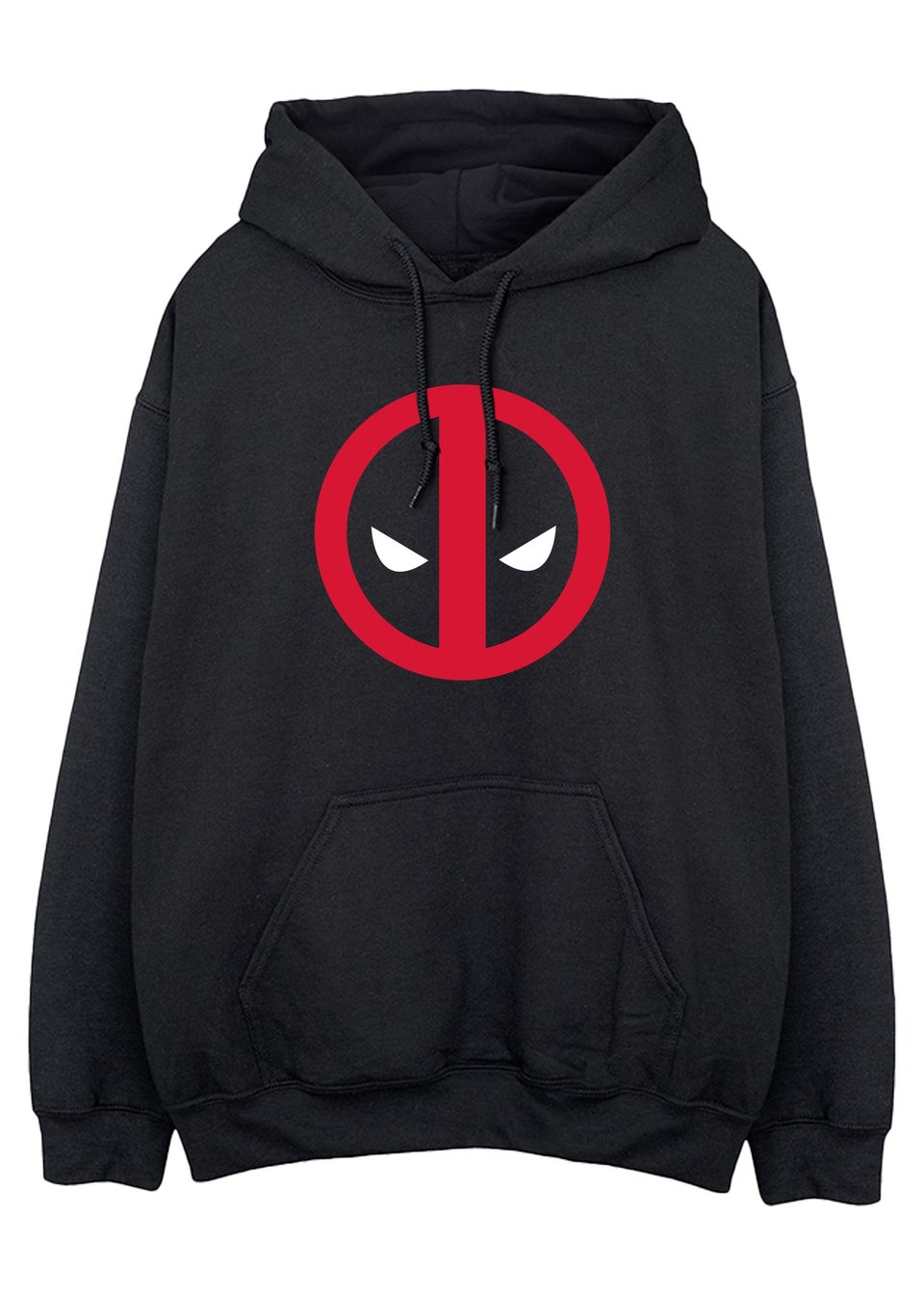 Marvel Deadpool Logo Black Printed Hoodie