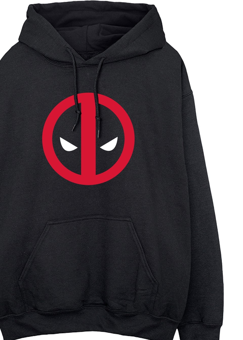Marvel Deadpool Logo Black Printed Hoodie