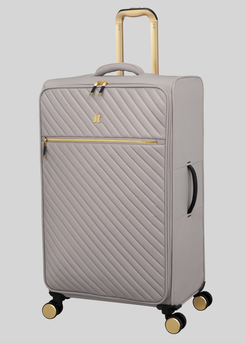 IT Luggage Desirable Sand Suitcase Matalan