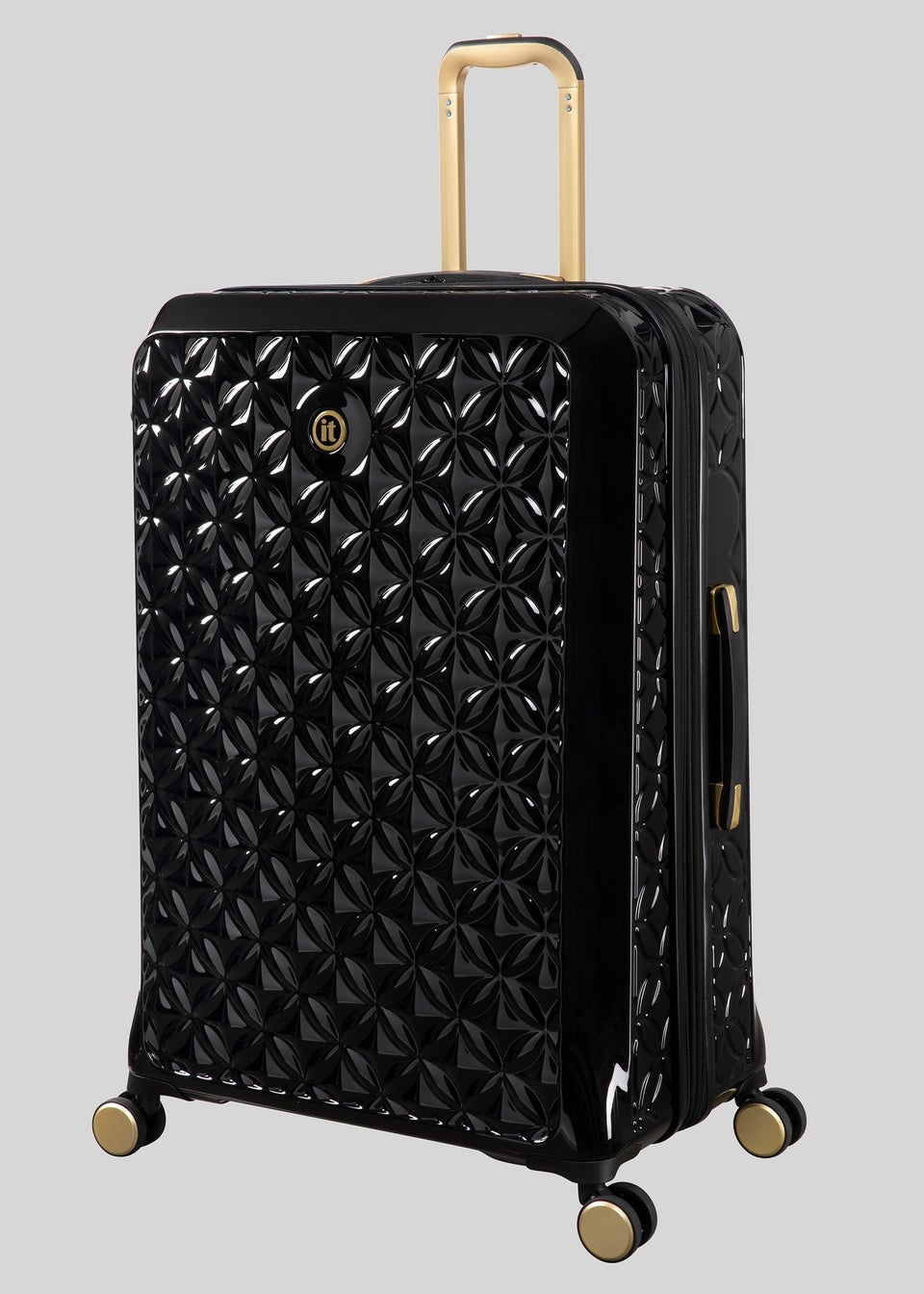 IT Black Florita Suitcase Matalan