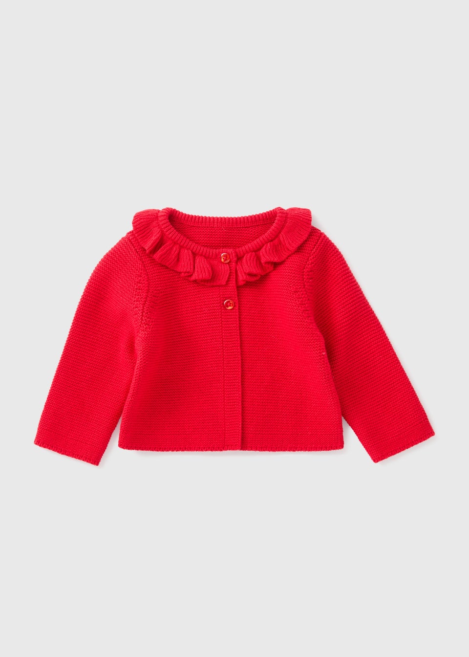 Baby Red Frilled Cardigan Newborn 23mths Matalan