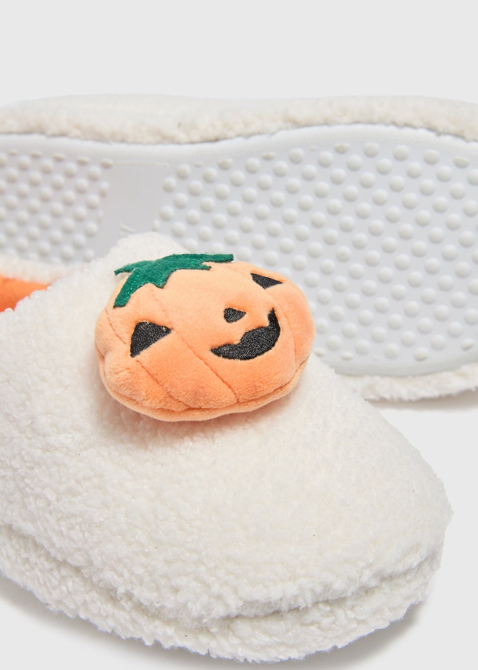 Cream Pumpkin Slippers