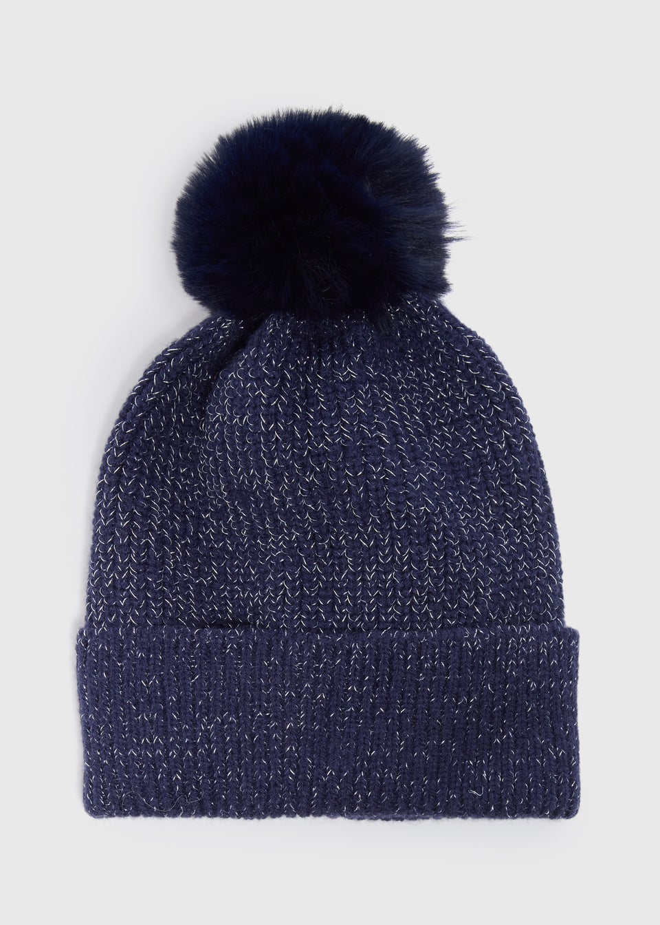 Navy Sparkle Beanie In A Box