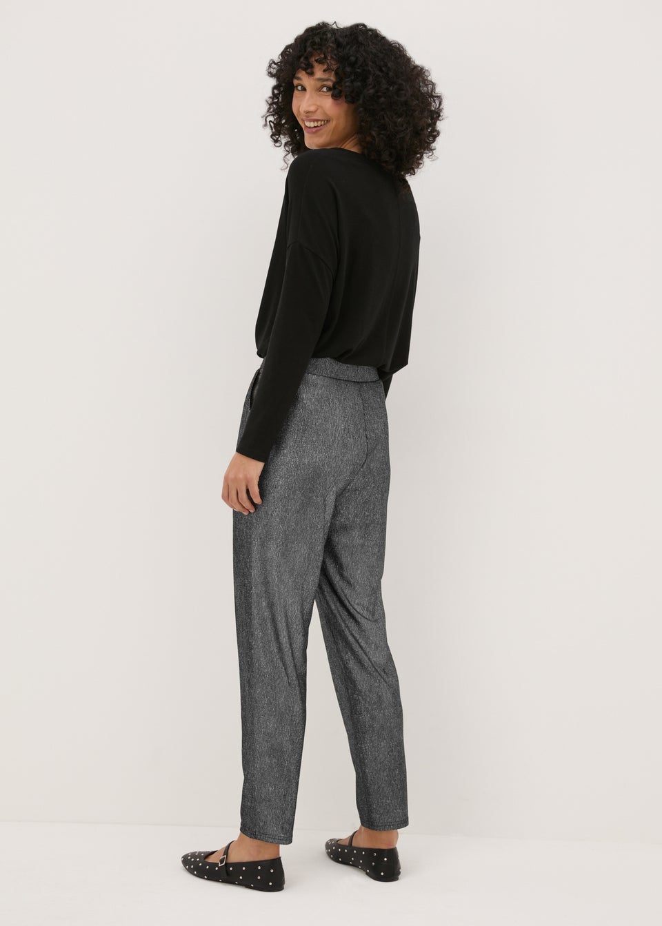Silver Sparkle Harem Trousers
