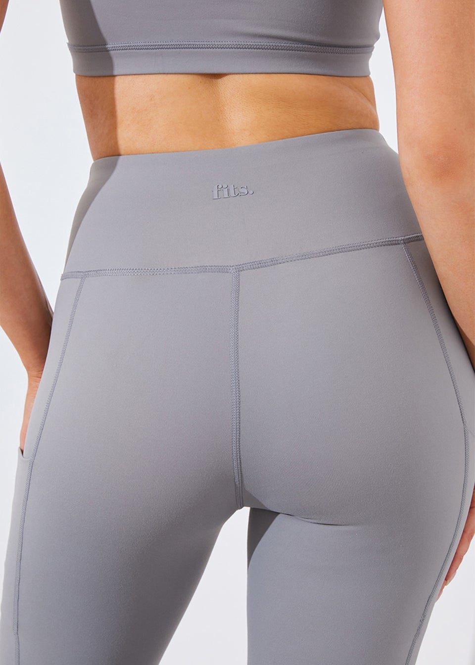 In The Style Grey Seam Detail Leggings Matalan