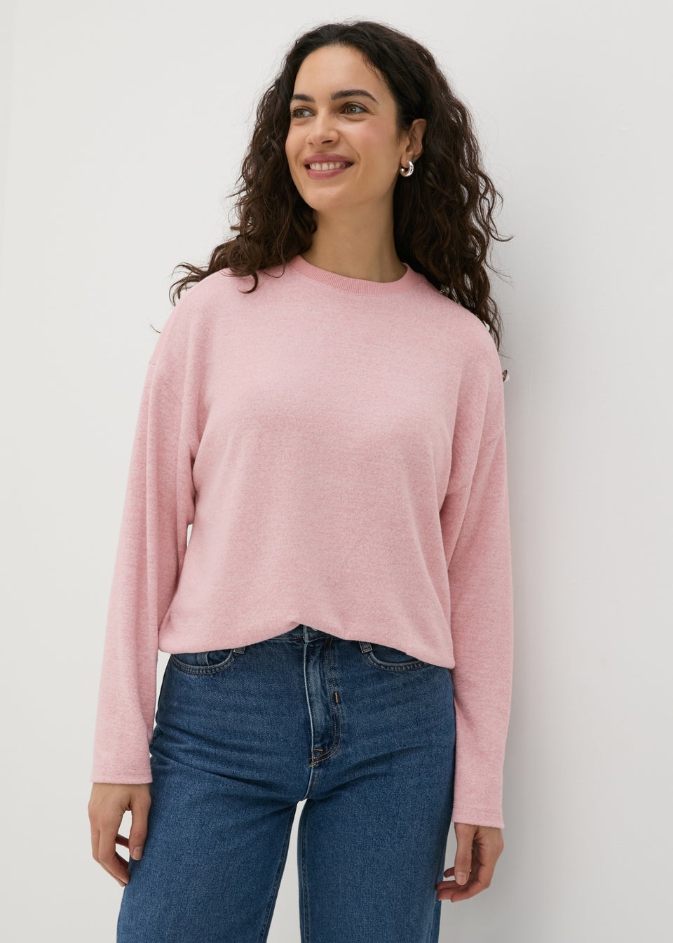 Pink Shoulder Embellished Jumper Matalan